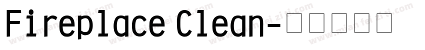 Fireplace Clean字体转换